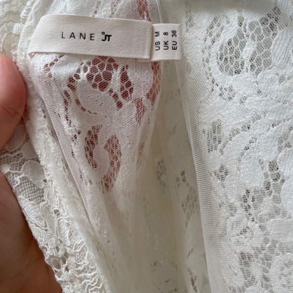NWOT Lane JT white lace midi dress Self-portait style - Picture 3 of 6